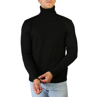 Buy black 100% Cashmere - T-NECK-M