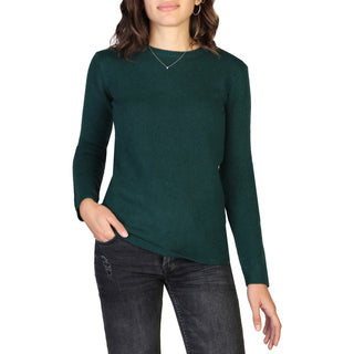 Buy green-1 100% Cashmere - C-NECK-W